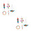 10St Papegaaien Swing Bell Speelgoed Multi Vogelkooi 4