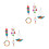 10St Papegaaien Swing Bell Speelgoed Multi Vogelkooi 3
