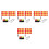 4Sets Voetbalscheidsrechter Kit Flags Rood PVC Set 5