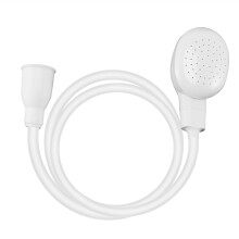 White Hair Shower Water Spray Hose Tube Bathroom Shampoo Bath Mixer Tap