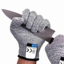 1 Conjunto de 5 Luvas de Arame à Prova de Corte Luvas de Vidro para Marcenaria à Prova de Corte à Prova de Corte M