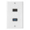 1x 2Port +USB 3.0 Female Wall Face Plate Panel Outlet Socket Extender White 1