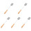5Stk Graphit Form Für Glasblasen Silber Robust 4