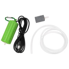 Bomba de AeraçãO Usb Bomba de Ar AquáRio Aerador Ultra Silencioso  Tanque de Peixes Ir Pescar Bomba de OxigêNio -- Verde