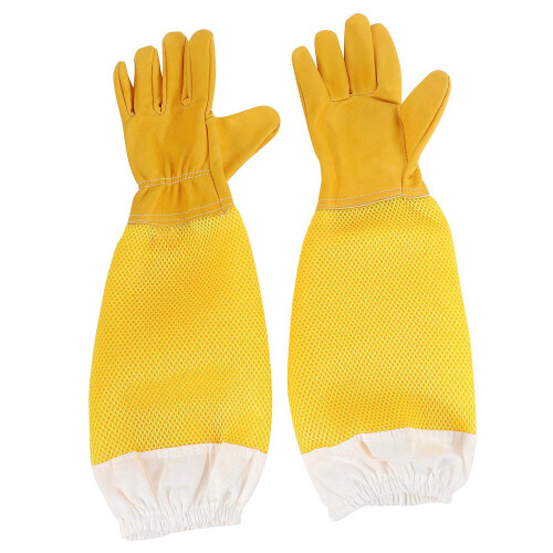 Beekeeping Gloves Goatskin Bee Keeping With Vented Beekeeper Long Sleeves