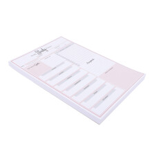5Stk A5 Wochenplaner Notizblock Tragbar Mit Abreißblättern Pink
