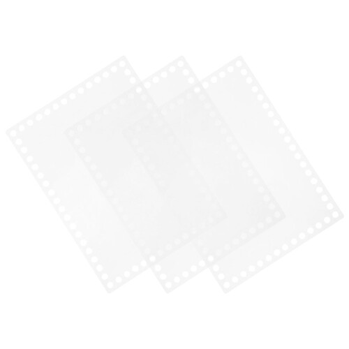 15Pcs Clear Acrylic Threading Board Crochet Basket Base DIY Supply 1