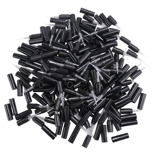 100Pcs / Lot 2Ml Black Plastic Perfume Spray Bottle Sample Spray Sprayer Atomizer Perfume Bottle