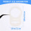 10 Pcs Button Silicone Ring Mam Pacifier Holder Mannequin Clip Adapter Transparent 7