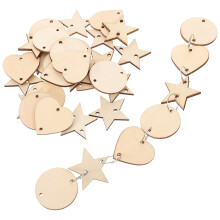 4 sets holzschnitte, holzscheiben mit spaltringen, diy, unbehandelt
