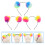 3Stk Pompom Headband Irisierend Flauschig Bunt 11