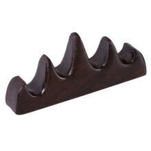 Calligraphy Brush Holder Chinese Brush Holder Brush Rest Wood Five-Finger Mountain Shape Suitable for Beginners Practice