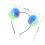 3Stk Pompom Headband Irisierend Flauschig Bunt 2