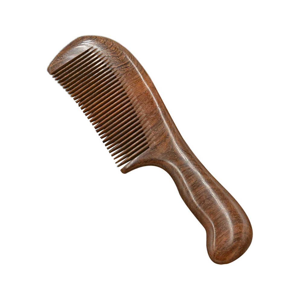 Exogio Sandalwood Wide Tooth Comb Curly Hair Portable Coarse Tooth Wooden Comb Hair Massage Tool Fine