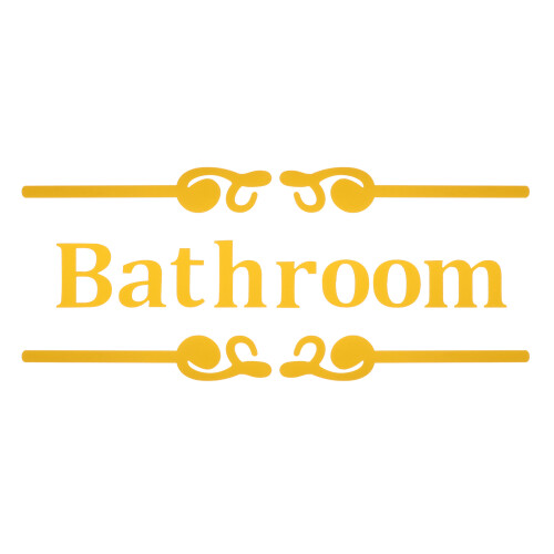 4Sets Badezimmer Türschilder Selbstklebende
