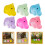 48Stk Mini Skulpturen Resin Bunt LED 11