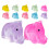 48Stk Mini Skulpturen Resin Bunt LED 3