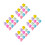 48Stk Mini Skulpturen Resin Bunt LED 4