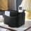 Leather Remote Control Holder,360 Degree  Desk TV Remote Caddy,Bedside Table Organizer for Controller,Media,Mail 4