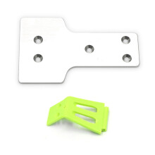 12428-0364 Front Bottom Protection Aluminum Sheet and Front Bumper for  12428 12427 RC Car Spare Parts
