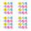 48Stk Mini Skulpturen Resin Bunt LED 5