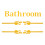4Sets Badezimmer Türschilder Selbstklebende 3