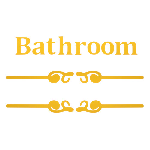 4Sets Badezimmer Türschilder Selbstklebende 2