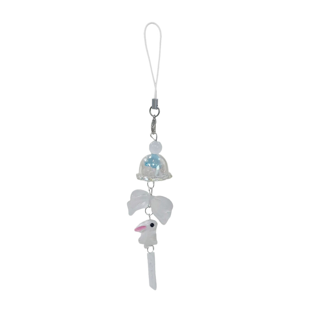 Rabbits Jellyfish Charm Phone Chain Handmade Acrylic And Alloy 7732000747144