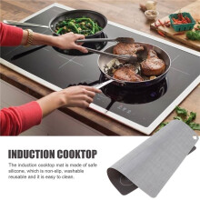 Induktion Kochfeld Matte Rutschfeste Induktion Kochen Platte Matte Silikon WäRme Isolierte Matte Wiederverwendbare KüHlschräNke und ÖFen B.