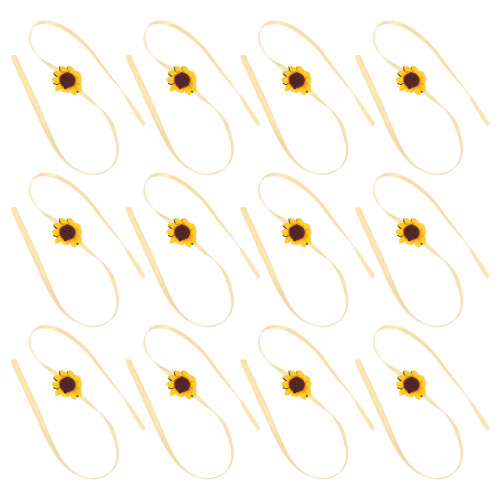 40Stk Party Cupcake Wrapper Mit Sonnenblumenmuster, Goldene 1