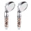 2Pcs Shower  with Beads Filter Pressure Boosting Shower  Spray with 3 Modes Water Saving Bathing for Home 1