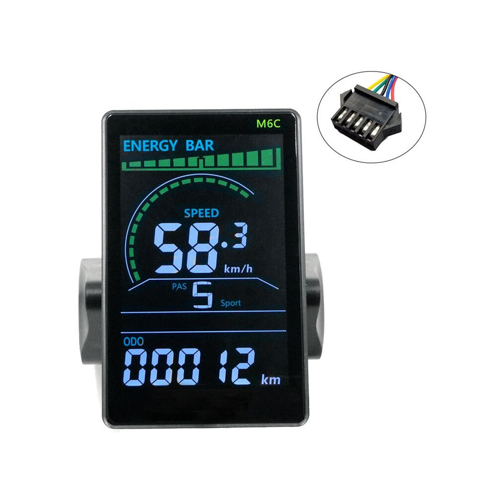 M6c Electric Bike Lcd Display Meter 24V-60V E Scoo Semoic