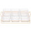 2Sets Serviertablett Geteiltes Tablett Für Party Snacks 1