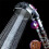 2Pcs Shower  with Beads Filter Pressure Boosting Shower  Spray with 3 Modes Water Saving Bathing for Home 4