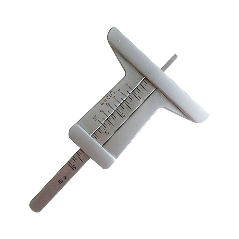 Car Tire Pattern Measuring Ruler Stainless Steel Inspection Ruler Pattern Depth Inspection Vernier Caliper Tools 6031515018956