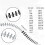 Portable Thread Tester Bolt Nut Screw Bolt Nut Screw Checking Checker 26 Male/Female Size Gauge Measuring Tool Kit 5