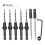 5Pcs Wood Countersink Drill Bit Set with 2Pcs Counter Sinker Replacement Tapered Drill Bit for Drilling  Hole 3