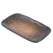 2Stk Schwarze Keramik Snackplatten Schön Für Zuhause