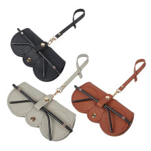 Bolsa para Gafas de  de Cuero Suave de 3 Piezas, Bolsa para Gafas, Organizador de Transporte, Estuche para Gafas con Correa para la MuñEca, Bolsa