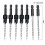 5Pcs Wood Countersink Drill Bit Set with 2Pcs Counter Sinker Replacement Tapered Drill Bit for Drilling  Hole 6