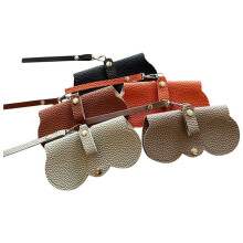 Bolsa para Gafas de  de Cuero Suave de 5 Piezas, Bolsa para Gafas, Organizador de Transporte, Estuche para Gafas con Correa para la MuñEca, Bolsa
