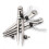 100mm Winged Gauge Spacing Gauge Compass Woodworking Scriber Steel   Device Can Be Adjusted 3