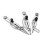 100mm Winged Gauge Spacing Gauge Compass Woodworking Scriber Steel   Device Can Be Adjusted 2