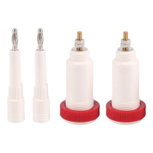 2 Paar 4 Mm Banana Jack 10Kv -30Kv Hoogspanningsconnector Stekker en Stopcontact Voeding Testinstrument