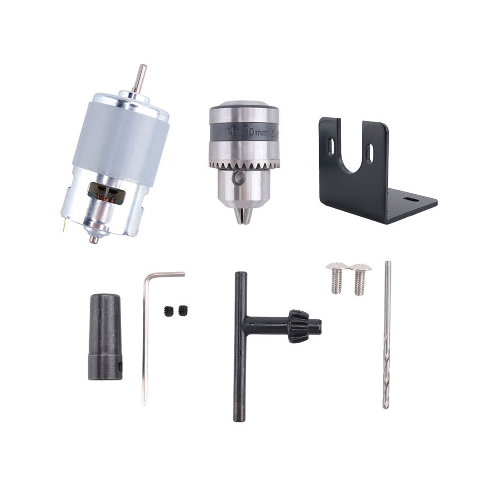 775 Motor 10000Rpm 12V Lathe 775 Motor With Hand Drill Chuck And Milling Machine Mounting Bracket 6031645509232