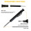 Multi-Construction Pencil Scribing Tool- Scribe Function Tool with Deep Hole Pencil,Woodworking Scribe Gauge Black 4