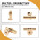 8 Packs Champagne Gold Cabinet Knobs Drawer Knobs Euro T Bar Cabinet Handles Modern Knobs for Cabinets and Drawers 4