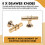 8 Packs Champagne Gold Cabinet Knobs Drawer Knobs Euro T Bar Cabinet Handles Modern Knobs for Cabinets and Drawers 5