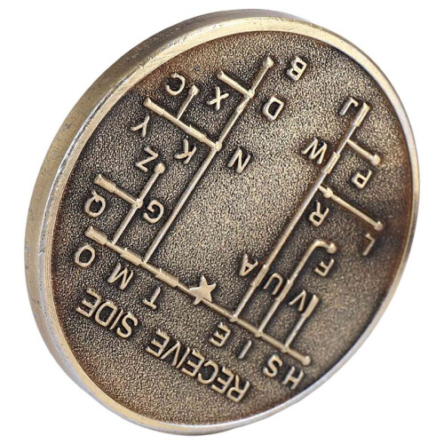 CW Morse Code Commemorative Coins CW Training Coin Morse Code Training Coin for Novice Radio Enthusiasts