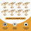 8 Packs Champagne Gold Cabinet Knobs Drawer Knobs Euro T Bar Cabinet Handles Modern Knobs for Cabinets and Drawers 2